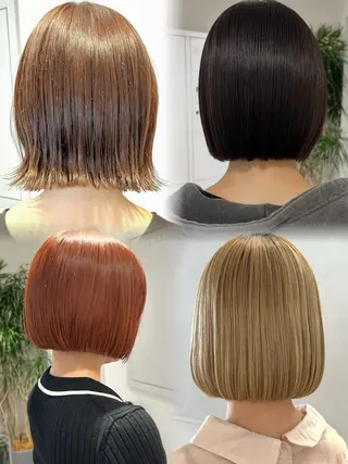 ショート カラー 大人レイヤー/美髪 縮毛矯正taigaのヘアスタイル