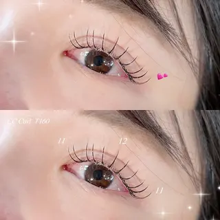 マツエク・マツパ Eyelash & Nail salon Rabbit+所属・kinu Rabbit+のマツエク・マツパデザイン