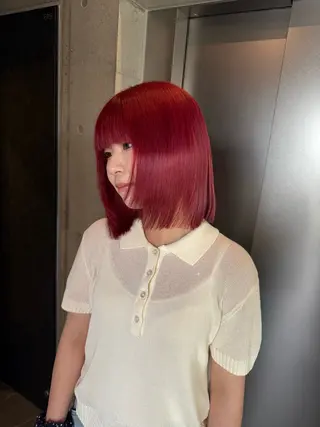 カラー 暖色magico/ レイヤーゆいかずきのヘアスタイル