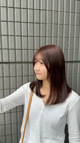 セミロング ハイトーン/暖色⭐️ 💖石川町sayaのヘアスタイル