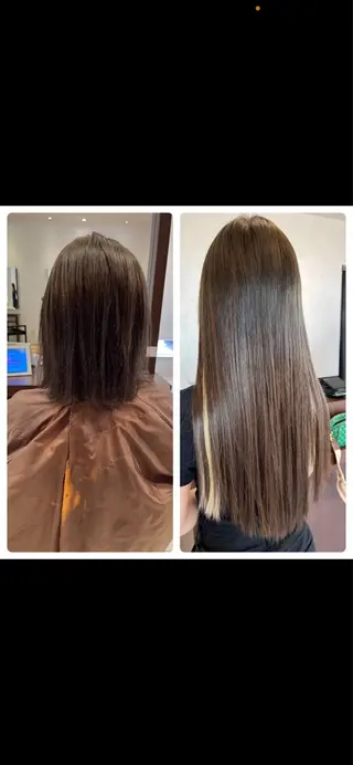 セミロング EARTH長岡 🌼渡辺まい🌼のヘアスタイル