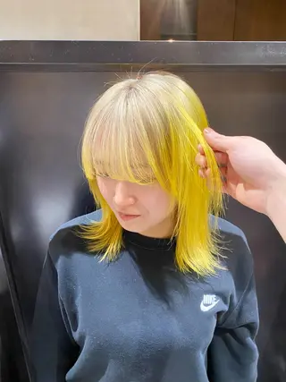 カラー 🎀韓国ボブ/ハイト ーン/まりん🎀のヘアスタイル