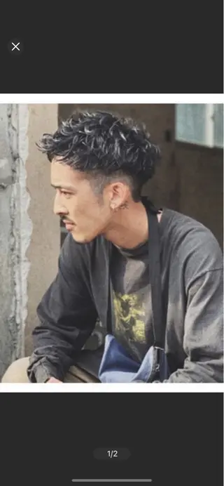 ショート 川口開世 layer cutのヘアスタイル