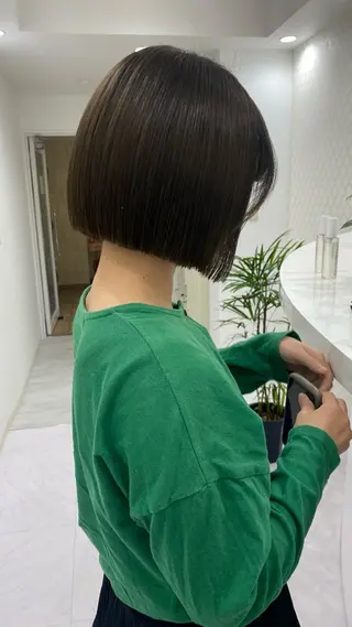 ショート カラー RURI韓国ボブ 🇰🇷タッセルボブのヘアスタイル