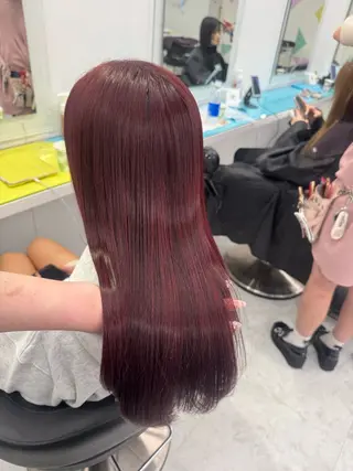 ロング カラー ダメージレスハイ トーン💖kanonのヘアスタイル