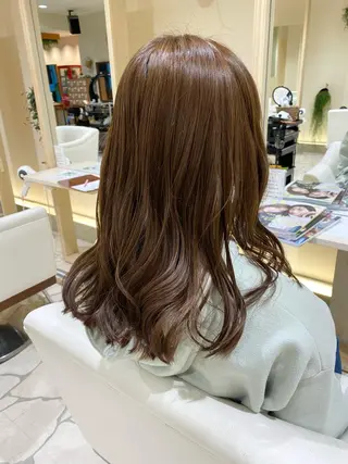 セミロング カラー CYAN.栄店所属・パーマ/髪質改善 【榎本千夏】のヘアスタイル