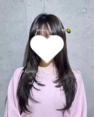 カラー 韓国風/透明感 🎀𝑹𝒖𝒌𝒂のヘアスタイル