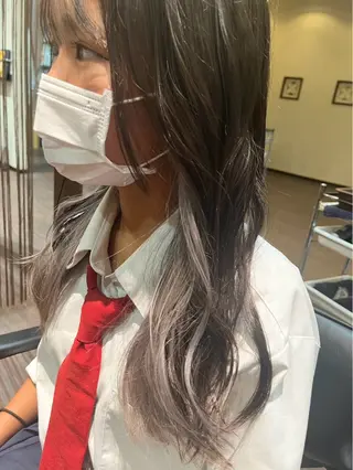 ロング カラー 北原 靖仁のヘアスタイル