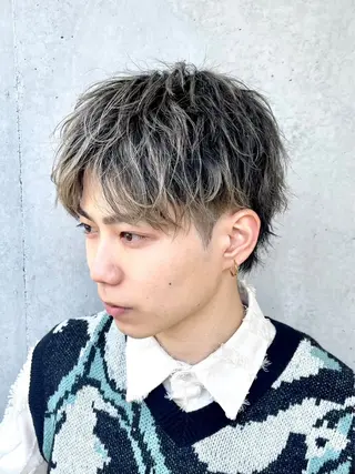 パーマ メンズ スパイキーショート メンズ特化/鈴木美璃のヘアスタイル