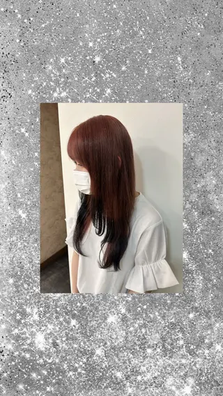 ロング カラー 🍁八木風歌 🍁のヘアスタイル