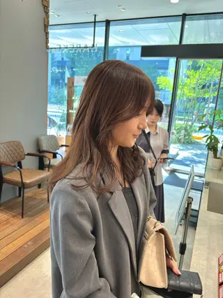 セミロング カラー ヘアアレンジ 加藤 愛実のヘアスタイル