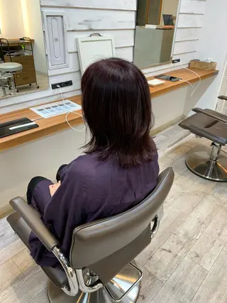 ミディアム カラー 下島 優人のヘアスタイル