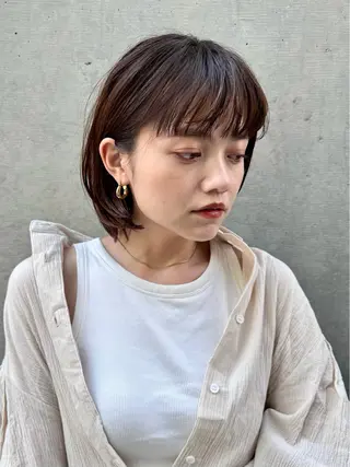 ショート レイヤーボブ/ 髪質改善/佐々木駿弥のヘアスタイル