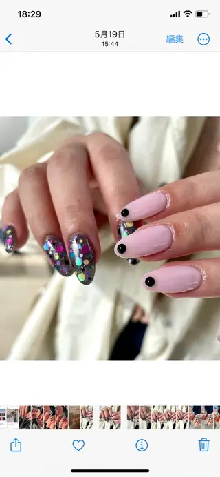 セミロング m kaori𓃟のネイルデザイン