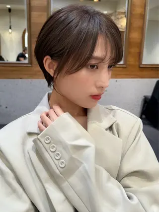 ショート 撮影カットモデル募集 前髪、顔周り/徳永のヘアスタイル