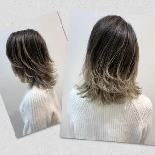 ミディアム Ash川越店／ 松本　亮二のヘアスタイル