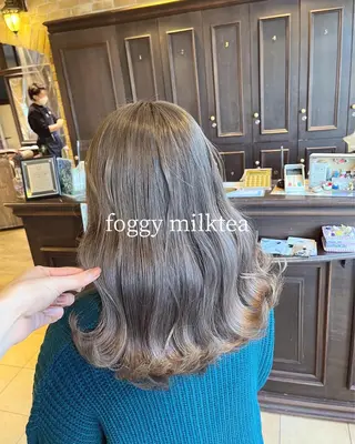 セミロング 🧡ミルクティー/ レイヤー🧡ショウナのヘアスタイル
