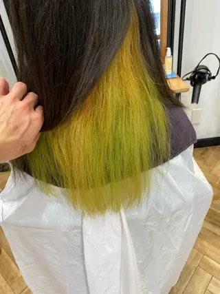 ロング カラー ハイトーン/カラー/ 用賀/稲若健太郎のヘアスタイル