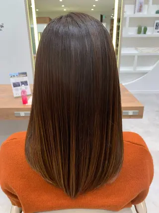 セミロング カラー 🩵カラーリスト🩵 竹村 茉姫のヘアスタイル