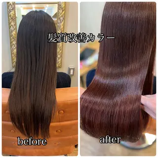 ロング ⚪️髪質改善 縮毛 店長 コウ⚪️のヘアスタイル