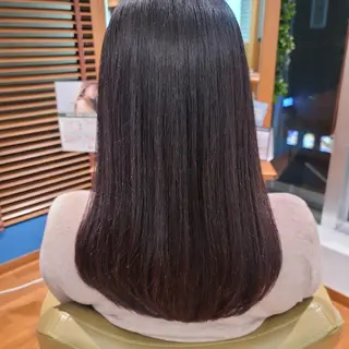 セミロング ツヤ髪専門美容師✨️ ナカノユウキのヘアスタイル