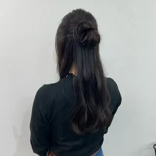 ロング カラー ヘアアレンジ COEUR🧡 山下 優花のヘアスタイル