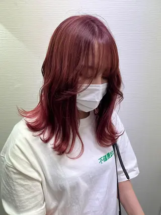 セミロング カラー 韓国ヘア🇰🇷 RYOTAのヘアスタイル