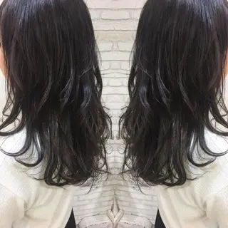 ロング カラー 平内 賢人のヘアスタイル