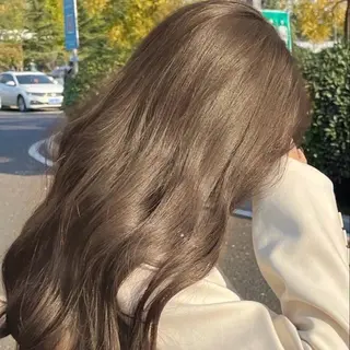 ミディアム カラー akane/ボブ /オリーブ/ブラウンのヘアスタイル