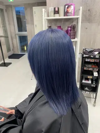 セミロング カラー ヘアアレンジ メンズ のん🎀ハイトーン/ レイヤーカット🐳のヘアスタイル