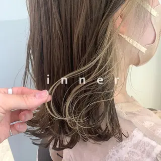 ミディアム カラー RINA🧤 デザインとボブのヘアスタイル