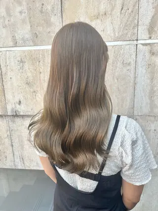 ロング カラー ブリーチなし✨艶髪 カラー𓃲YAGIのヘアスタイル