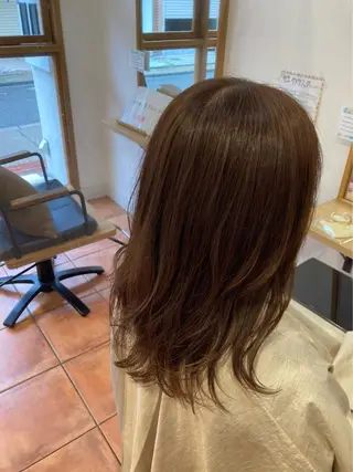 セミロング 美髪ストレート/ メンズヘア/中田海斗のヘアスタイル