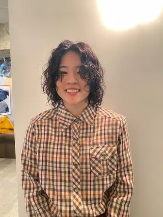 ミディアム カラー パーマ GATTACA所属・KEI gattacaのヘアスタイル