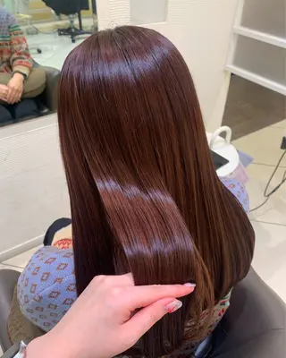 ロング 韓国レイヤー🪽 耳ツボジュエリーのヘアスタイル