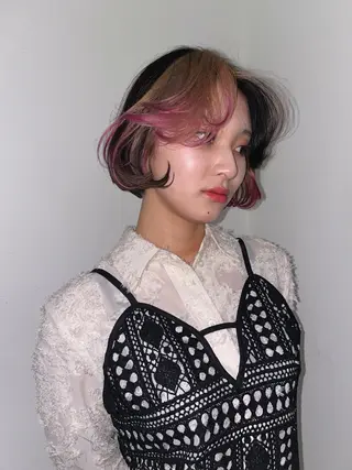 ショート カラー HIBIKI/原宿 ハッシュカット🪄のヘアスタイル
