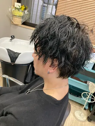 パーマ メンズ Hair room Leaのヘアスタイル