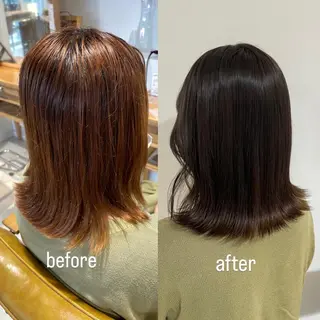 ミディアム カラー noa ☪︎のヘアスタイル