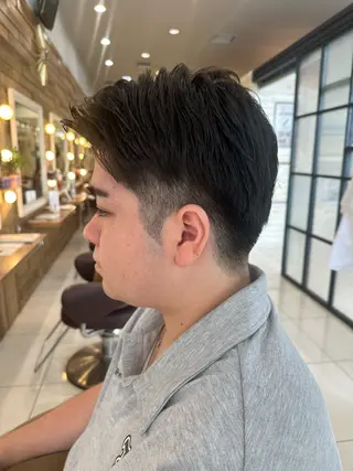 メンズ Ancheri by flammeum戸塚店所属・ひな/ボブカット/ ブリーチなしWカラーのヘアスタイル