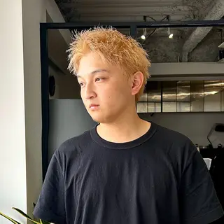 ショート メンズパーマ/メンズ カット/伊藤　げんのヘアスタイル