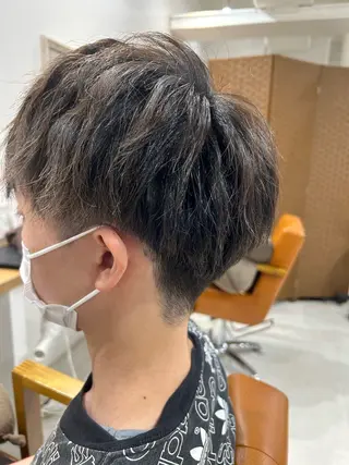ショート ヘアアレンジ メンズ 山﨑 燦人のヘアスタイル