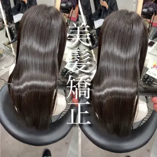 セミロング カラー 山崎/ボブ縮毛矯正 レイヤー髪質改善のヘアスタイル