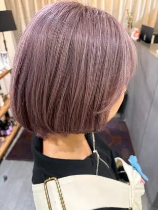 ミディアム カラー 佐々木 そらのヘアスタイル