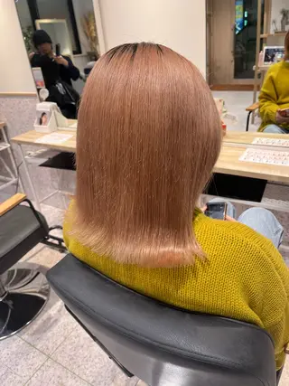 ミディアム 髪質改善&艶カラー/ ほんだあみ (♡)のヘアスタイル