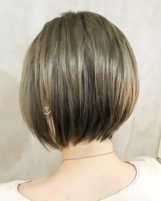 ショート ボブ×縮毛矯正 ryotaのヘアスタイル