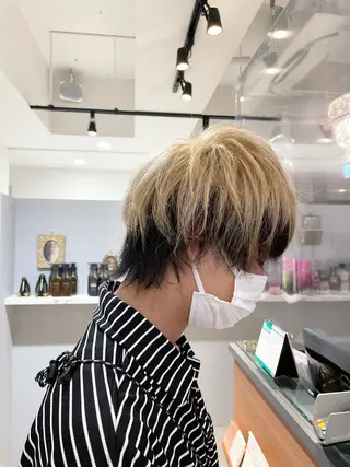 ショート カラー メンズ 髪質改善/縮毛矯正 ボブ/Ryuseiのヘアスタイル