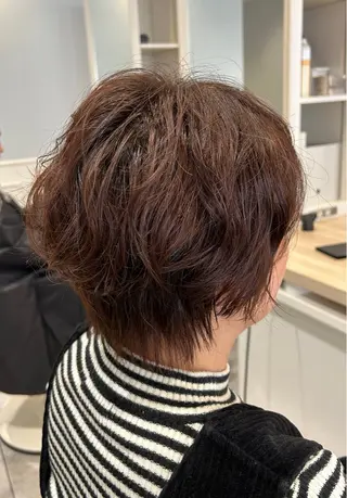 ショート パーマ メンズカット/パーマ 深浦　庄晴のヘアスタイル