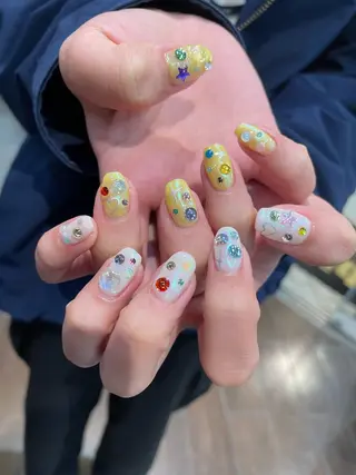 ネイル るか/透明感 カラー/アレンジのヘアスタイル