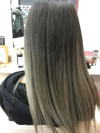 ミディアム カラー 加藤 直樹のヘアスタイル