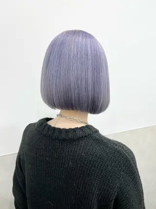 ミディアム カラー 💗モテ髪 ハイトーンあや💗のヘアスタイル